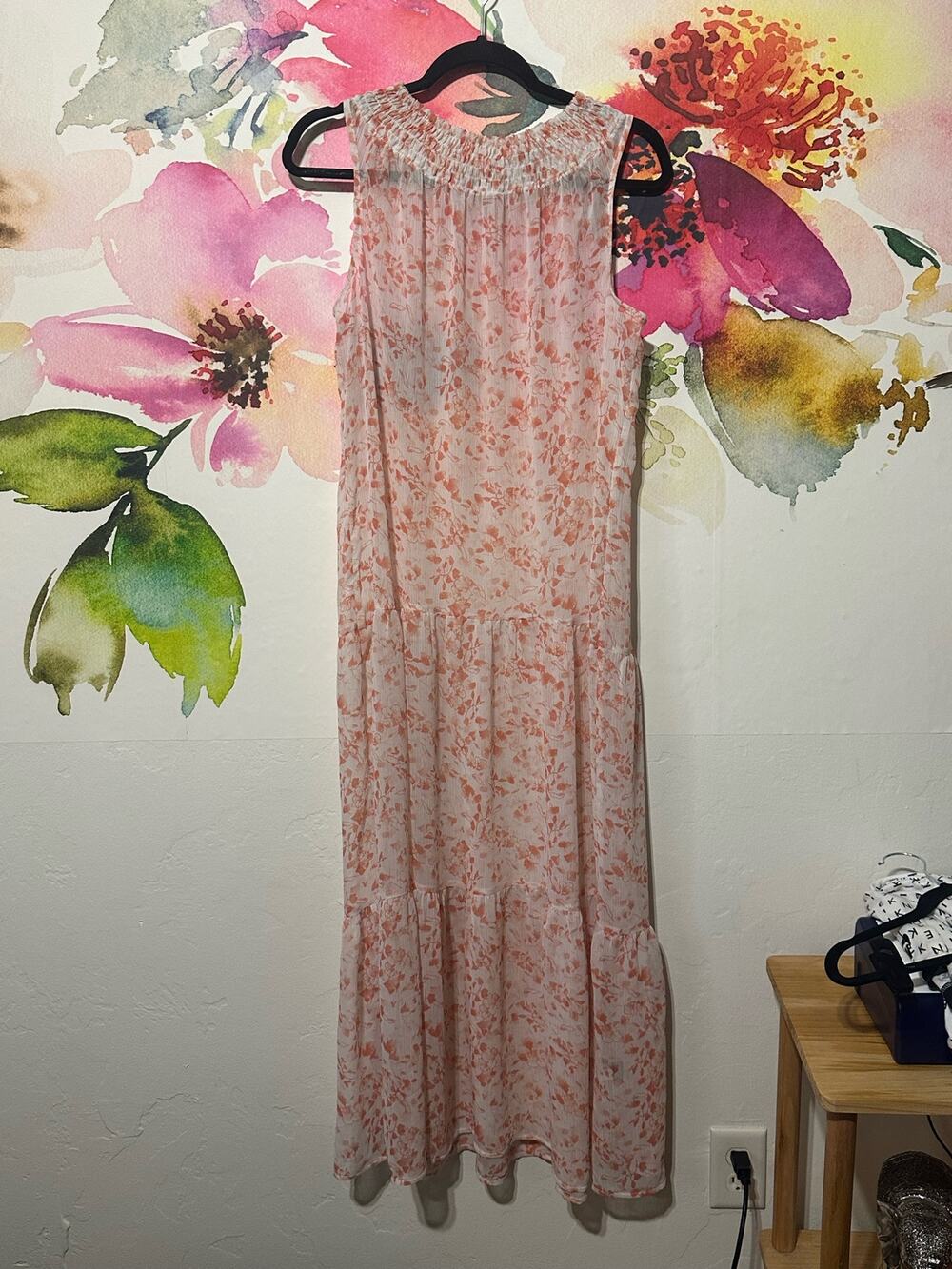 Simply Vera - Vera Wang - Sheer Floral Long Summer Dress - Size M